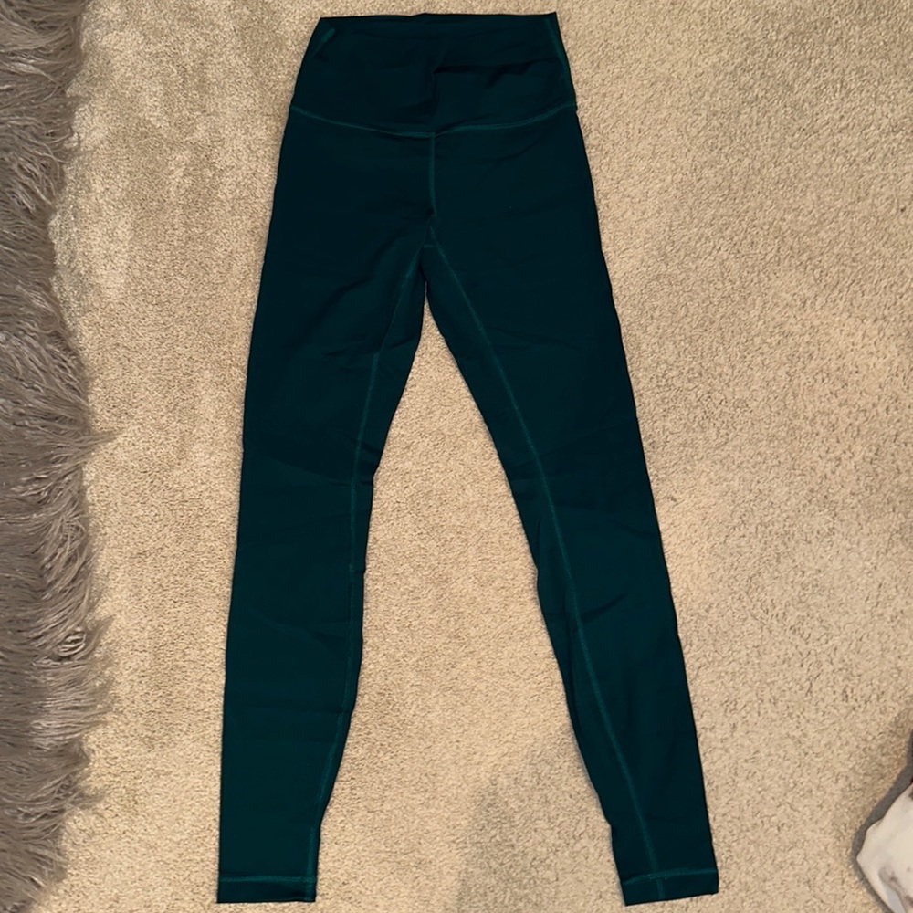PINE GREEN LULULEMON LEGGINGS
